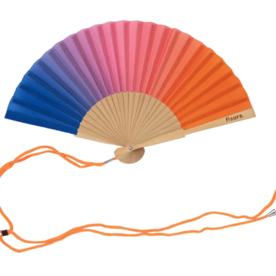 MINI FAN "ROSA E AZUL DEGRADE" FISURA