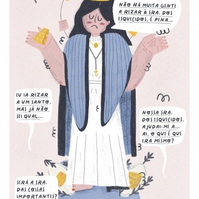 ILUSTRAÇÃO "NOSSA SENHORA DOS ESQUECIDOS" CATPIVARA