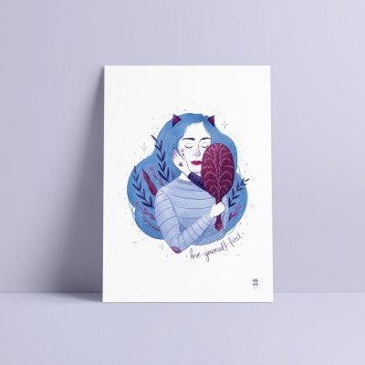 ILUSTRAÇÃO " LOVE YOURSELF FIRST" ANA HOO