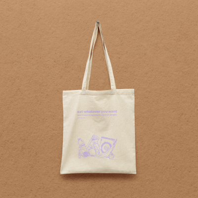 TOTE BAG "EAT THEM TOO" KIKA