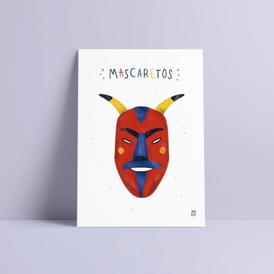 ILUSTRAÇÃO "MASCARETOS 1" ANA HOO