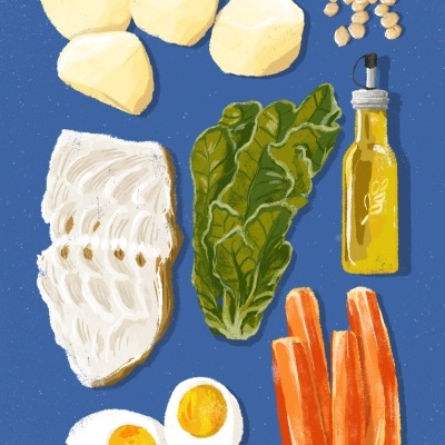 ILUSTRAÇÃO "BACALHAU COM TODOS" DIDAS (DIOGO PAIXÃO)