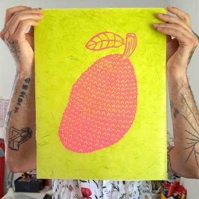 LINOGRAVURA "JACA" JEFFERSON RIB