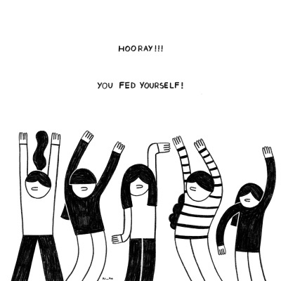 ILUSTRAÇÃO "YOU FED YOURSELF" KIKA