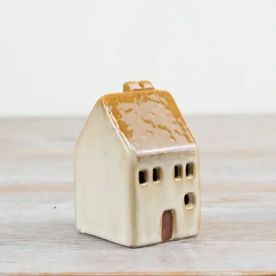 CASA LED LARANJA QUEIMADO 10CM GAINSBOROUGH GIFTWARE