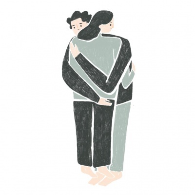 ILUSTRAÇÃO "DAR UM ABRAÇO" GAMBUZINO (MARGARIDA ELOY)