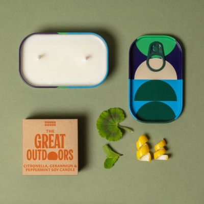 TINNED GOODS - CITRONELLA CANDLE BLOCK DESIGN