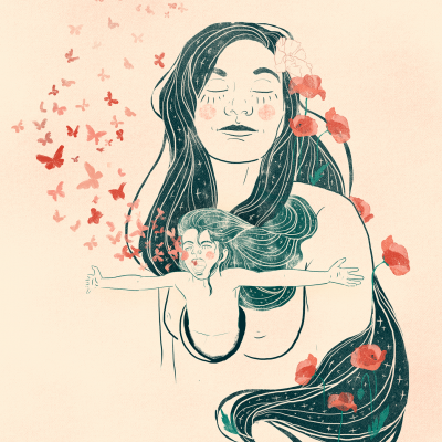 ILUSTRAÇÃO "A SAUDADE É SILÊNCIO" CAROL GAESSLER