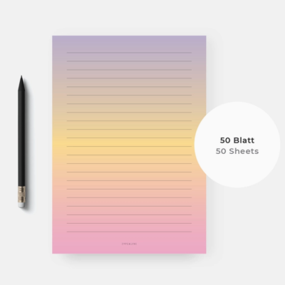 NOTEPAD "SUNSET" TYPEALIVE