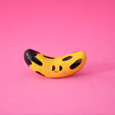Tiny Ceramic Sculptures - "Hungry Bananas" Ana Seixas