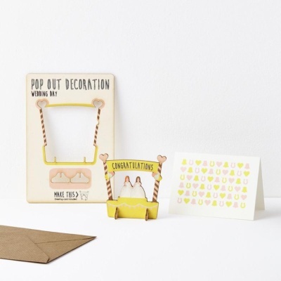 POP OUT WEDDING DAY BRIDES CARD THE POP OUT CARD COMPANY