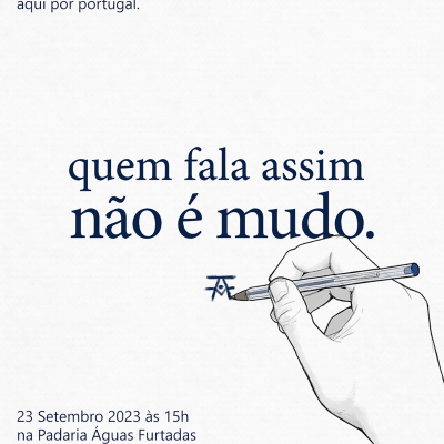 CARTAZ "QUEM FALA ASSIM NÃO É MUDO" FRANK O MUDO