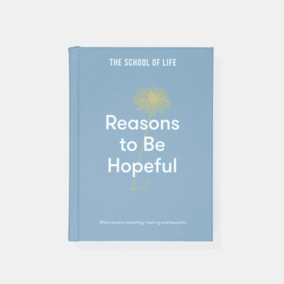 LIVRO "REASONS TO BE HOPEFUL" SCHOOL OF LIFE