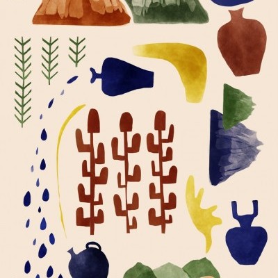 ILUSTRAÇÃO "CERAMIC POTS" EVA HALFERS