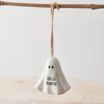 FANTASMA PENDURADO " HELLO PUMPKIN" GAINSBOROUGH GIFTWARE