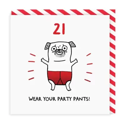 POSTAL 21 WEAR YOUR PARTY PANTS OHH DEER