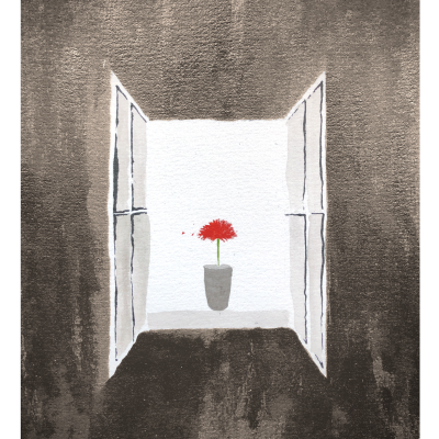 ILUSTRAÇÃO GICLÉE "ABRIL DE SIM ABRIL DE NÃO" MARIA REIS ROCHA