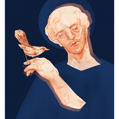 ILUSTRAÇÃO "ALIMENTA OS PÁSSAROS" SUSANA NEVES