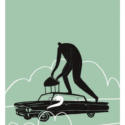 ILUSTRAÇÃO “CARTAZ I - GREEN BOOK” MALVA