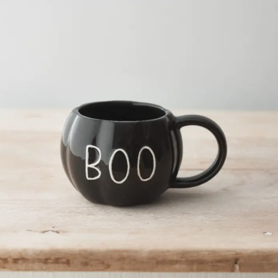 CANECA ABÓBORA PRETA "BOO" GAINSBOROUGH GIFTWARE