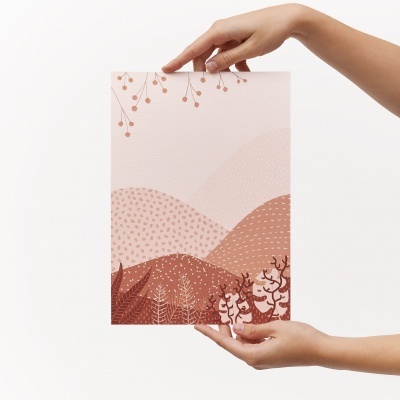 ILUSTRAÇÃO "DREAMING OF PLACES - PINK" JOANA MUNDANA