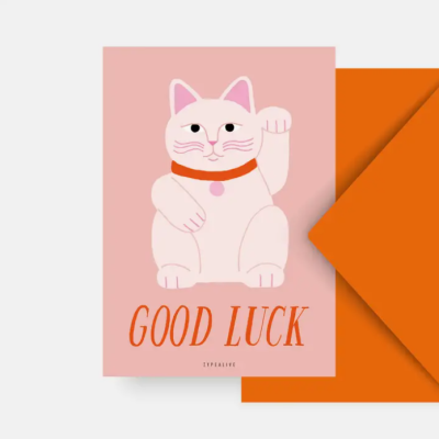 POSTAL "GOOD LUCK" TYPEALIVE