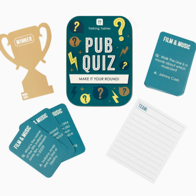 TRAVEL TIN TRIVIA GAME | JOGO DE VIAGEM PORTÁTIL - PUB QUIZ - TALKING TABLES