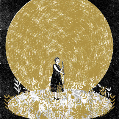 ILUSTRAÇÃO "BLUE MOON" BÁRBARA R.