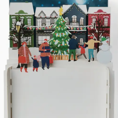POSTAL DE NATAL POP-UP "XMAS STREET" ALLJOY DESIGN