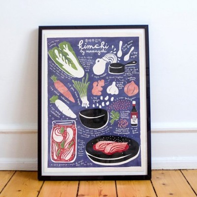 ILUSTRAÇÃO "KIMCHI" PAULINA EATS AND DRAWS