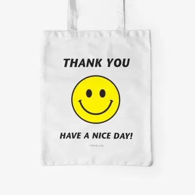 TOTE BAG THANK YOU TYPEALIVE