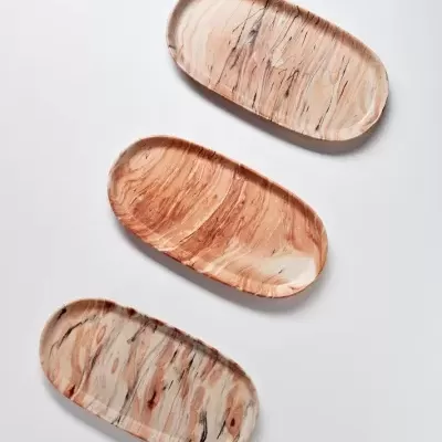 BANDEJA MÁRMORE 35CM EGG BACK HOME