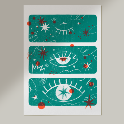 SERIGRAFIA "E NUM PESTANEJAR..." JOANA CUNHA