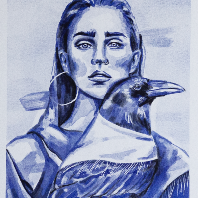 RISOGRAFIA "GRAÇA - MOÇA SEM PRANTO" ISA MARITA