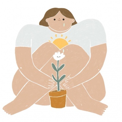 ILUSTRAÇÃO "ABRAÇAR A TRISTEZA" GAMBUZINO (MARGARIDA ELOY)