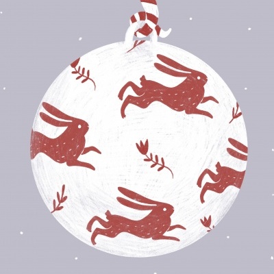 ILUSTRAÇÃO "CHRISTMAS RABBITS" GAMBUZINO