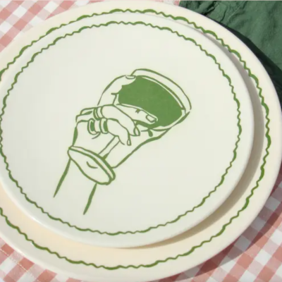 PRATO SOBREMESA "VERDE" - VACAY MOOD PÓ DE BARRO