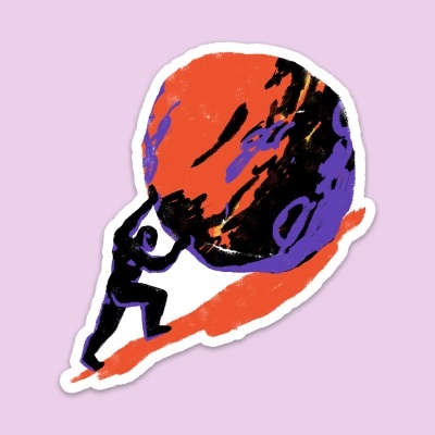 AUTOCOLANTE "SISIFO" DIOGO PAIXÃO