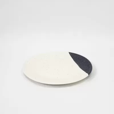 PRATO REFEIÇÃO PRETO TÁLIA PÓ DE BARRO