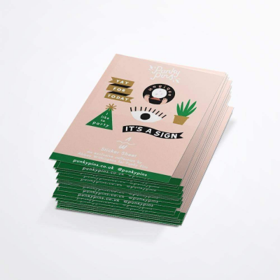 CONJUNTO DE AUTOCOLANTES "ABBEY WITHINGTON" PUNKY PINS