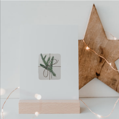 WATERCOLOR CARD CHRISTMAS GIFT