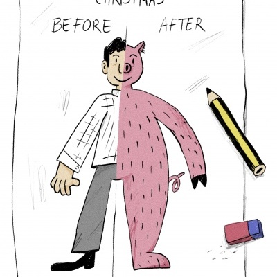 ILUSTRAÇÃO "ANATOMIA DO NATAL" JOÃO COSTA