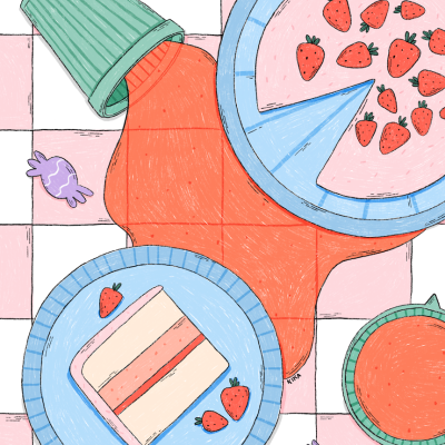 ILUSTRAÇÃO "MESSY TABLE 1" KIKA