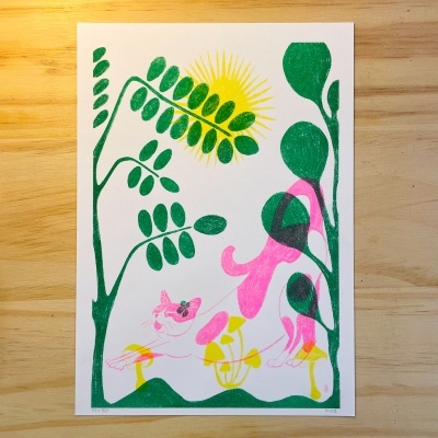 RISOGRAFIA "STRETCHING" SUSANA SILVA