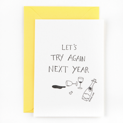 POSTAL "LET'S TRY AGAIN NEXT YEAR" STUDIO FLASH