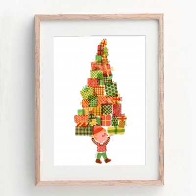 ILUSTRAÇÃO "PINHEIRINHO EMBRULHADO" ANA RITA ROBALO