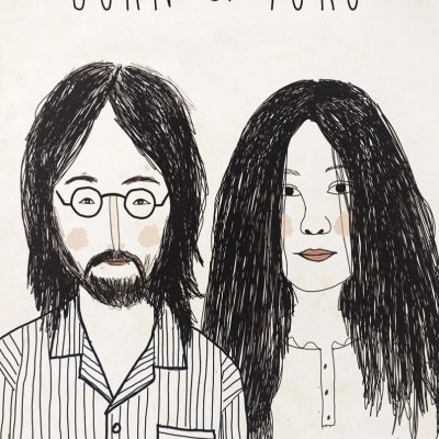 ILUSTRAÇÃO "JOHN E YOKO" LEONOR FEIJÓ