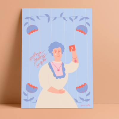 ILUSTRAÇÃO "MULHERES INSPIRADORAS - CAROLINA BEATRIZ ÂNGELO" JOANA MOLHO