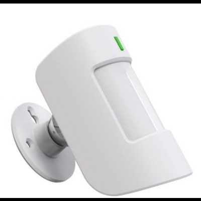 Sensor de movimento branco com base para fixação