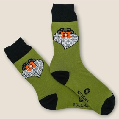 Meias Rodilha Coração Grande